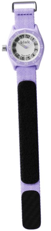 purple clock